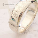 1960's Silver Engraved Bangle by Excalibur