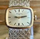 Ladies Gold Plated Rotary Cocktail Watch | Swiss Made
