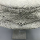9ct White Gold and White Sapphire Pendant