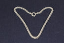 Stylish Silver Chunky Rope Necklace Chain