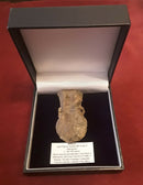 A Medieval Pilgrims Lead Holy Water Ampulla , Decorated With The Long Arrow Of Walsingham.