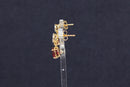 10ct Gold Rhodolite Garnet & Diamond Earrings