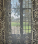 Olivia c1870 period design cotton lace panel readymade 58"/90”