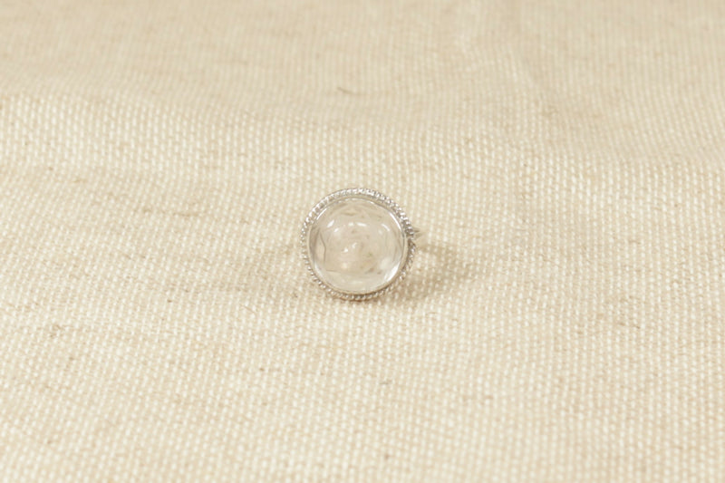 Silver & Quartz Statement Ring