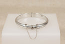Beautiful Vintage Silver Floral Engraved Hinged Bangle – Birmingham 1970