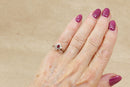 Elegant 18ct White Gold Ruby & Diamond Cluster Ring