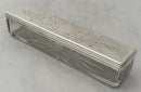 Victorian Silver and Cut Glass Dressing Table Box. London 1848 John Howes. 1.3 troy ounces.