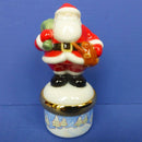 Border Fine Art Father Christmas Bonbonniere (Small Enamel Trinket Box) A4005 (Boxed)