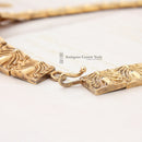 Vintage 1970s Zolotas Greek Revival 950 Silver Gilt Collar Necklace