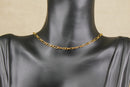 Stylish Vintage Italian 9ct Gold Oval Link Necklace – Birmingham 1990
