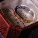 18ct White Gold Rainbow Gradient Veri-hue Sapphire Full Eternity Ring Size L