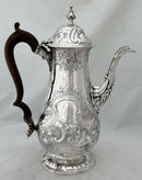 Georgian, George III, Silver Coffee Pot. London 1802 William Hall. 23.4 troy ounces.