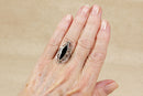 Sterling Silver & Onyx ‘Keepsake’ Statement Ring