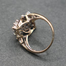 9ct gold diamond cluster ring
