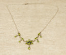 Silver & Multi Peridot Necklet