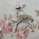 Vintage Costume Deer Brooch