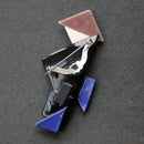 Lea Stein Abstract Asian man brooch