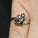 18ct gold sapphire and diamond ring