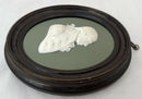 Admiral Lord Richard Howe, 1st Earl Howe, Wedgwood Green Jasperware Portrait Profile Plaque.