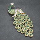 Peacock brooch