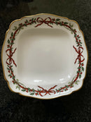 Royal Worcester 1987 “Holly Ribbons “ square serving dish