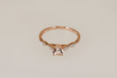 Gorgeous 9ct Rose Gold Morganite & Diamond Ring – Birmingham Hallmarked