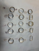 Lot of Silver Napkin Rings x 15