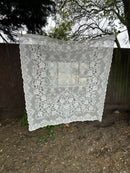 Victorianna classic period design cotton lace Pure white colour panel readymade 58"/52” cotton