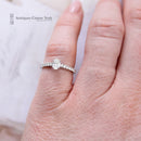 18ct White Gold Oval Diamond Solitaire