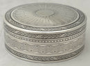 French Silver Circular Box, Circa 1910. 2.5 troy ounces.