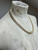 Vintage Grosse 1966 (Dior Designer) Gold Plate Woven Chain Necklace