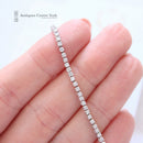 9ct White Gold Diamond 1.00cts Line Bracelet