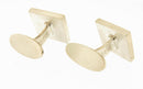 . Vintage Georg Jensen Sterling Silver Enamel Mosaic Cufflinks Design No 87