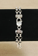 Beautiful Italian Sterling Silver Bracelet – Symmetrical Link Design