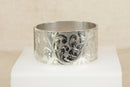 Outstanding Vintage Sterling Silver Hinged Cuff Bangle – Bracealon Ltd, Birmingham 1976