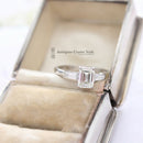 Platinum Emerald Cut Diamond 0.96ct Solitaire Ring