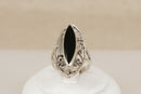 Sterling Silver & Onyx ‘Keepsake’ Statement Ring