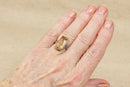 Art Deco Silver & Lemon Citrine Ring
