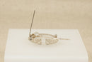 Irish Vintage Silver Garnet Pennanular Brooch