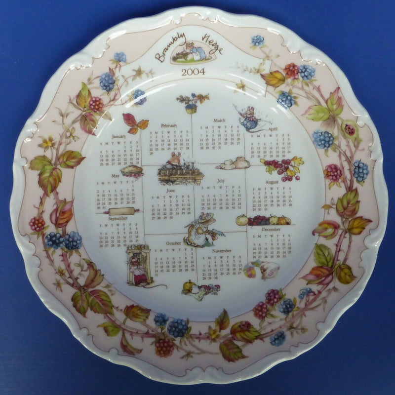 Royal Doulton Brambly Hedge Calendar Plate - 2004