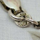 Large Vintage Silver 'Flowers of the UK' Locket on 24" Chain