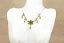 Silver & Multi Peridot Necklet