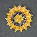 Sunflower brooch