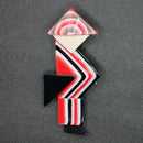 Lea Stein Abstract Asian man brooch