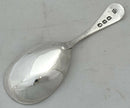 George III Silver Caddy Spoon. London 1790 Peter & Ann Bateman.