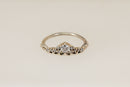 Pretty Pandora Sterling Silver & Crystal Tiara Ring