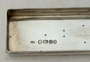 Victorian Silver and Cut Glass Dressing Table Box. London 1848 John Howes. 1.3 troy ounces.