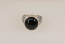 Distinctive Silver & Garnet Designer Ring by Suarti