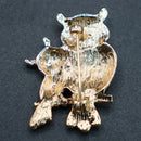 Owls brooch