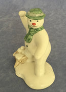 Royal Doulton Snowman figurine Royal Doulton Snowballing figurine DS22